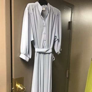 Vintage chiffon shirt dress.